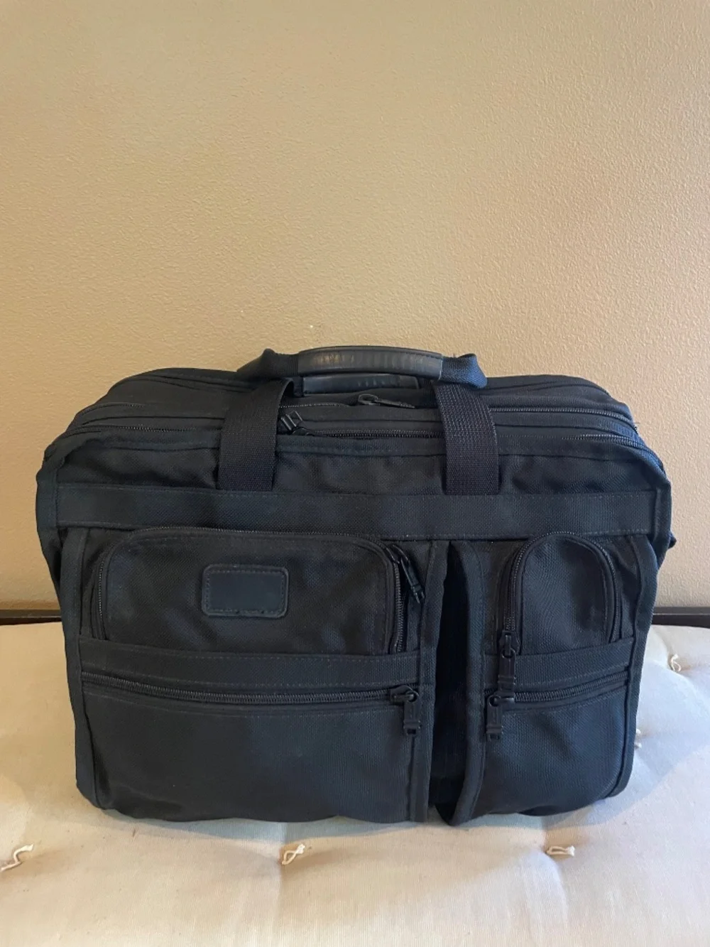 Tumi Black Ballistic Nylon Laptop Bag